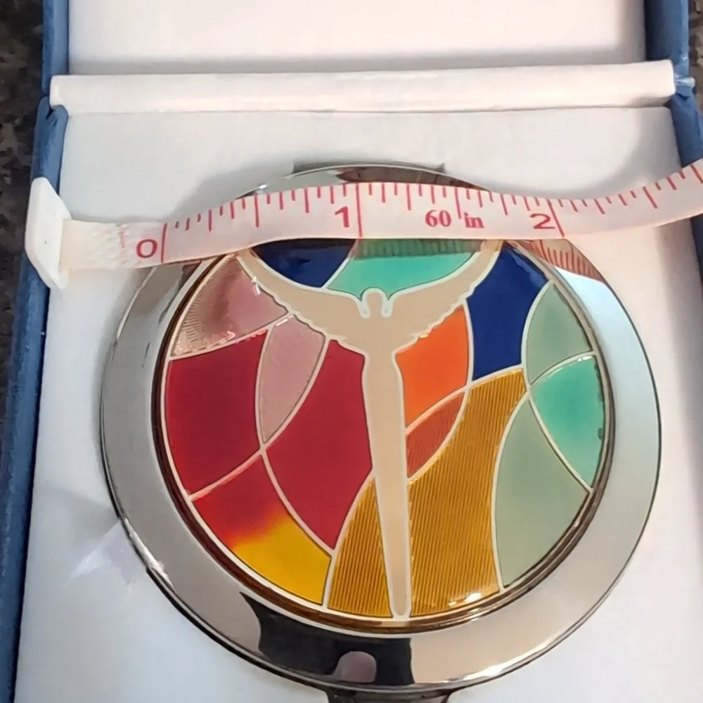 Angels Of Reconciliation Double Sided Compact Cosmetic Mirror. Catholic. NEW